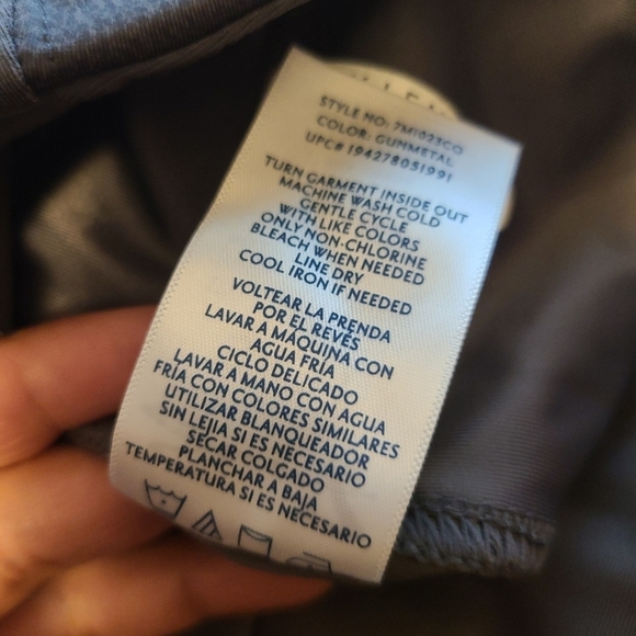 Seven7 Women's High Rise Stretch Faux Leather Legging Gunmetal size Small - Picture 2 of 5